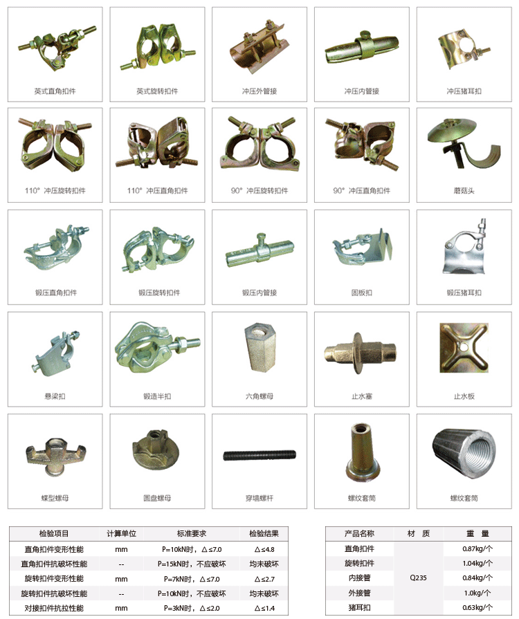 腳手架 扣件 配件系列